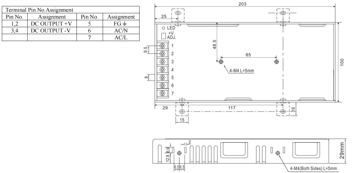 IPAS0-200/xx-A1 Dimensions