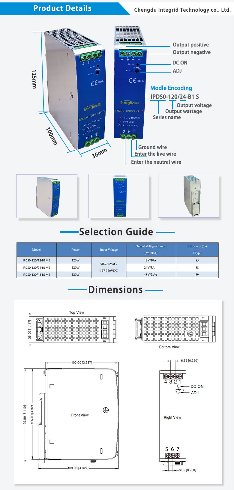 AC-DC Din Rail power supply